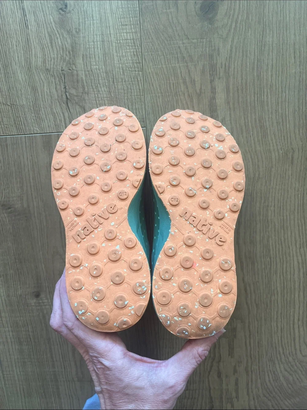 Native Kids Water Shoes in Mint Green